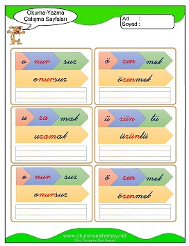 z sesi Çalışma Sayfaları
